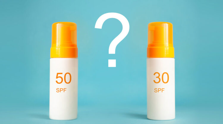 SPF 30 vs SPF 50 sunscreen in india